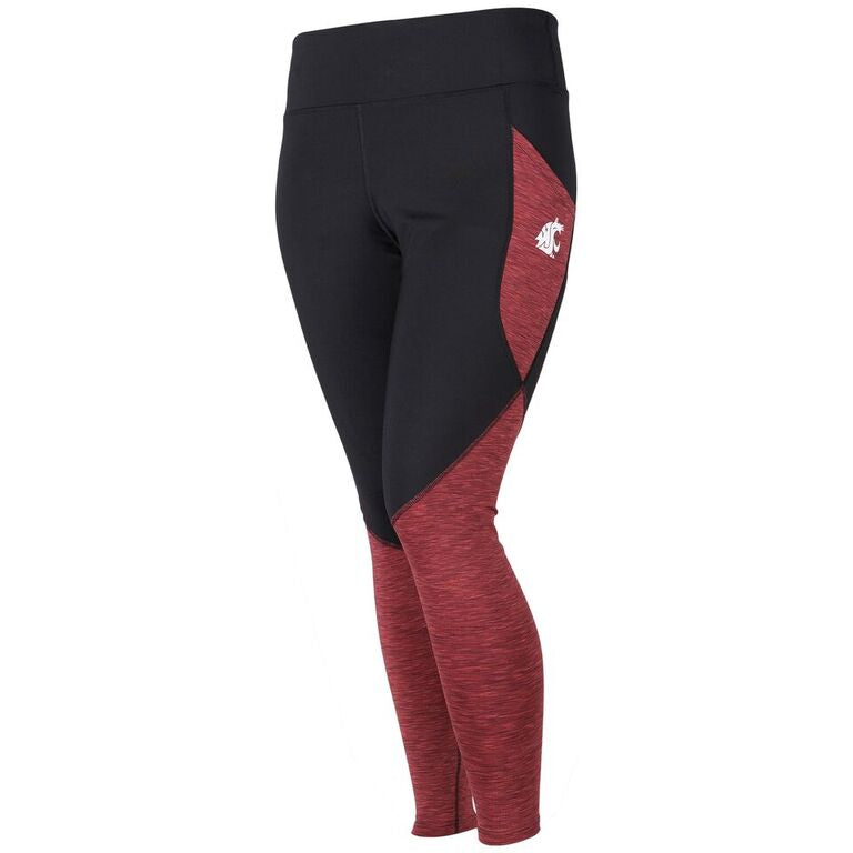 Ladies WSU Black and Crimson Pocket Leggings – Cougarwear
